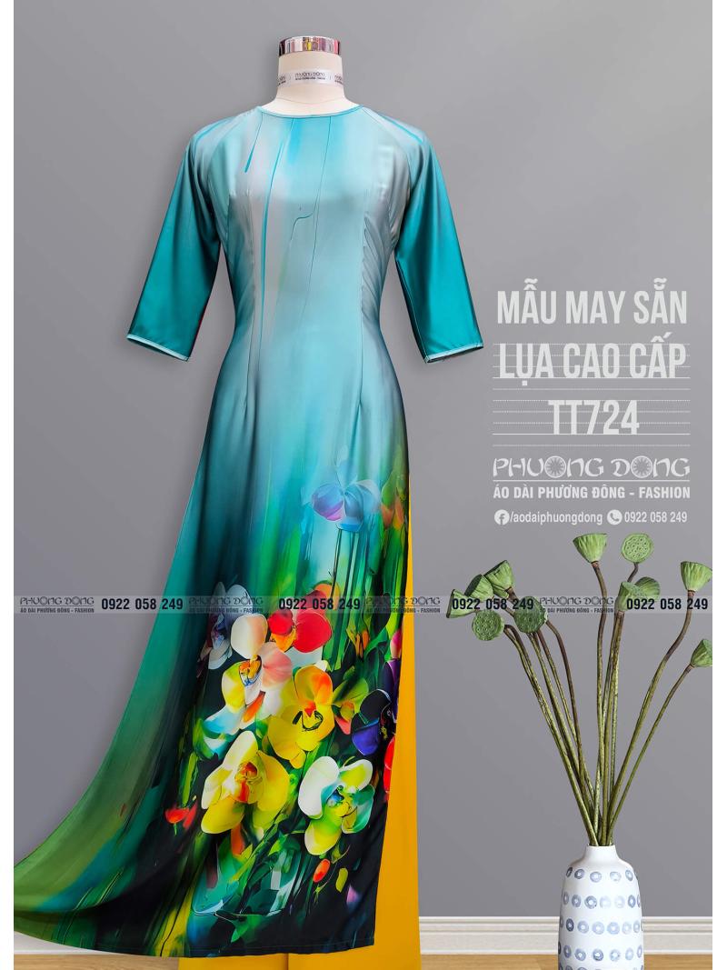 Áo Dài Truyền Thống Lụa Cao Cấp TT724